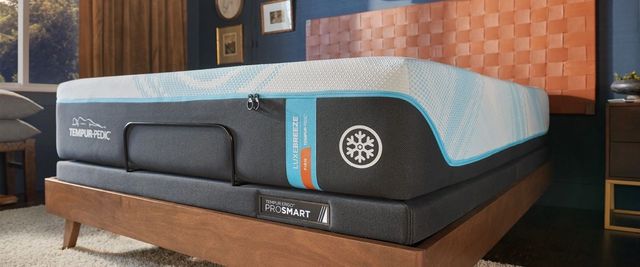 close view of a tempur-pedic cooling mattress