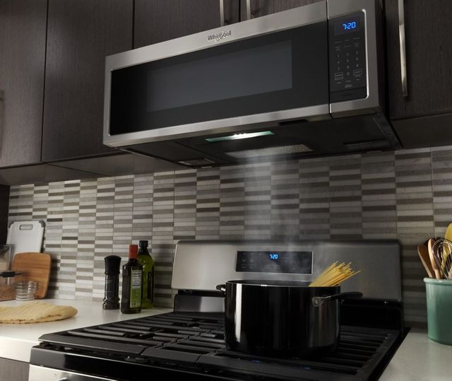 Whirlpool® 1.1 Cu. Ft. Stainless Steel Low Profile Over The Range Microwave-2