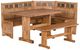 Sunny Designs™ Sedona 4-Piece Natural Breakfast Nook Set-0