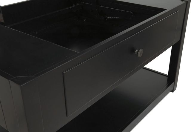 Signature Design by Ashley® Ezmonei Black/Gray Lift Top Coffee Table-4