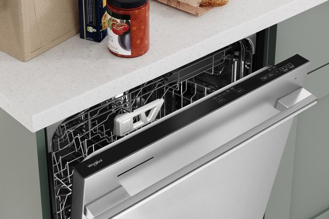 Whirlpool® 24" Fingerprint Resistant Stainless Steel Top Control Built In Dishwasher-5