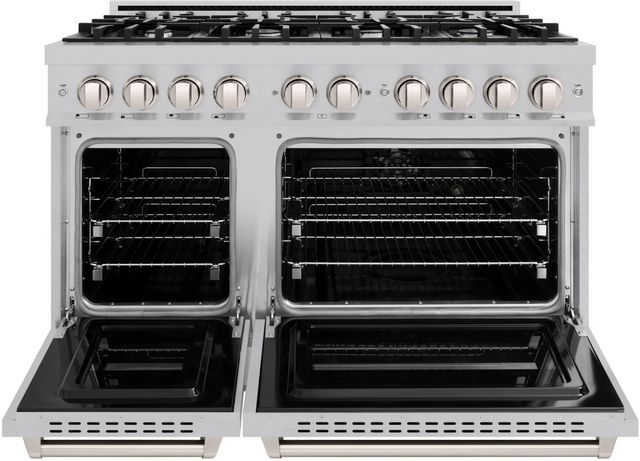 ZLINE Classic 48" Satin Stainless Steel Pro Style Dual Fuel Range-1