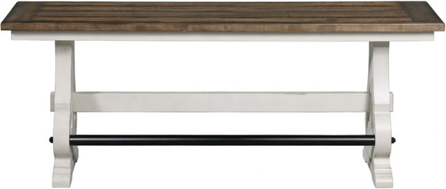 Intercon Drake French Oak/Rustic Gray Counter Bench-2