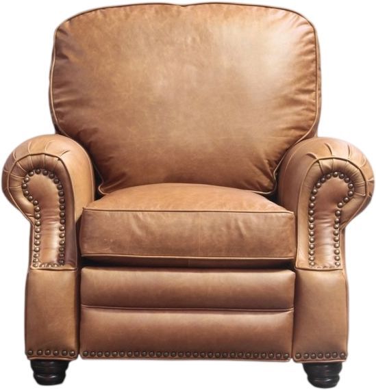 BarcaLounger® Longhorn Chaps Saddle Leather Manual Recliner-3