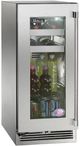 Perlick® Marine Signature Series 15" Panel Ready Glass Door Beverages Center-0