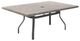 Homecrest™ Outdoor Living Customizable Shadow Rock Aluminum/Stone 42" x 62" Rectangular Outdoor Dining Table with Universal Base and Umbrella Hole-0