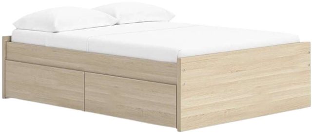 Signature Design by Ashley® Onita Natural Queen Platform Bed with Side Storage-0