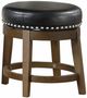 Homelegance® Westby Black/Brown Round Swivel Stool-0