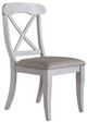 Liberty Furniture Ocean Isle Antique White/Gray Upholstered X-Back Side Chair-0