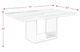 Elements International Valentino Black Dining Table with Grey Marble Top-3