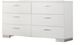 Coaster® Felicity 5-Piece Glossy White Queen Slat Bedroom Set-3
