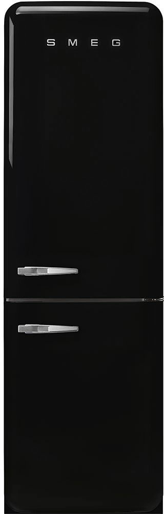 Smeg 50's Retro Style Aesthetic 11.7 Cu. Ft. Black Bottom Freezer Refrigerator-0