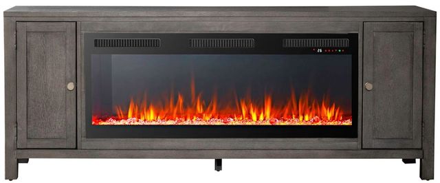 Liberty Furniture Dusty Charcoal 78" TV Console with Fireplace-2