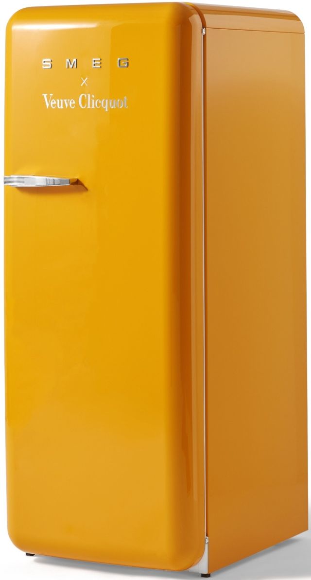 Smeg 50's Retro Style 9.9 Cu. Ft. Veuve Clicquot Compact Refrigerator-3