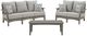 Signature Design by Ashley® Visola 3-Piece Gray Outdoor Conversation Set-0