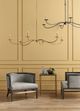 Currey & Company Saxon Natural/Saddle Tan Chandelier-2