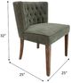 Nest Home Collections Charlie Forest Green/Gray Wash Dining Chair-2