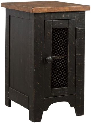 Signature Design by Ashley® Valebeck Brown Chairside End Table with Black Base