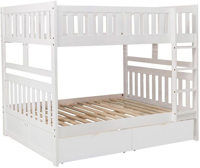 Homelegance® Galen White Full/Full Storage Youth Bunk Bed-3