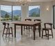Furniture of America® Mersin 5-Piece Rich Walnut Counter Table Set-1