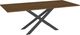 Amisco Customizable Ascencio 84" Rectangular Dining Table with 1" Walnut Veneer Top-0