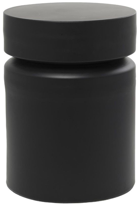 Deco Marche Black Drum Accent Table-0