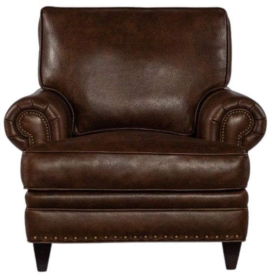 Bradington-Young Carrado Cognac 8-Way Tie Stationary Chair-1