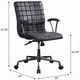 ACME Furniture Barack Aluminum/Vintage Black Office Chair-1
