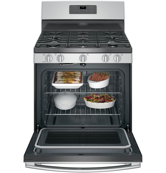 GE® 30" Free Standing Gas Range-Stainless Steel-2