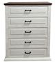 Million Dollar Rustic Econo White Chest-0