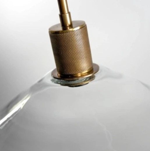 Signature Design by Ashley® Chaness Brass/Clear Pendant Light-2