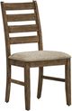 Monarch Specialties Inc. 2-Piece Antique Brown Fabric 38" Upholstered Dining Side Chairs Set-0