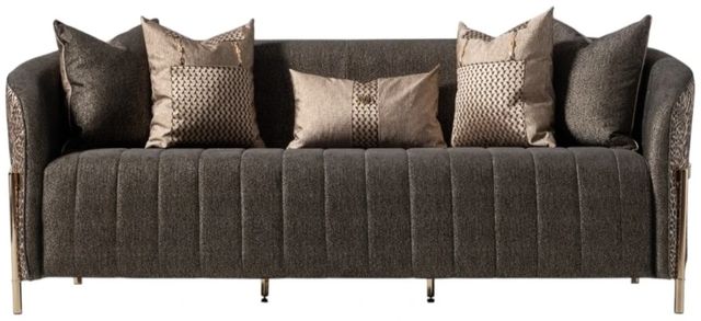 Michael Amini® Lisbon Gold/Onyx Sofa-2
