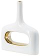 A & B Home Gold/White Vase-0