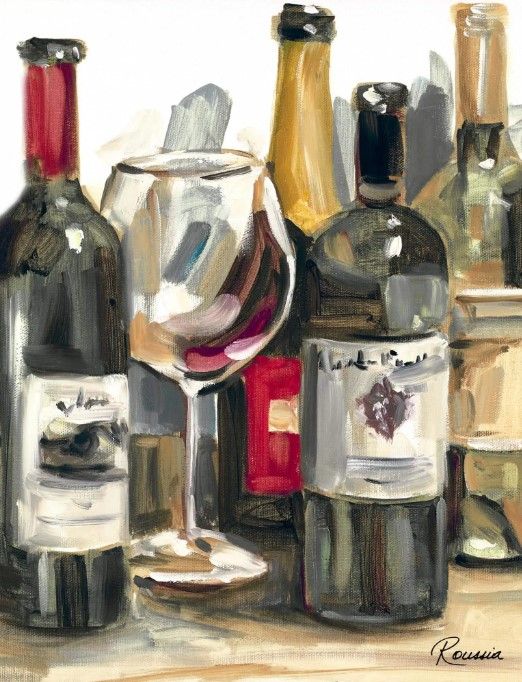 Classy Art Wine Champ II by Heather A. French-Roussia Wall Art-0