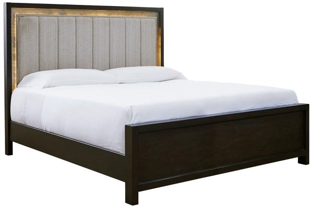 Signature Design by Ashley® Maretto 6-Piece Two-Tone Queen Upholstered Panel Bed Set-1
