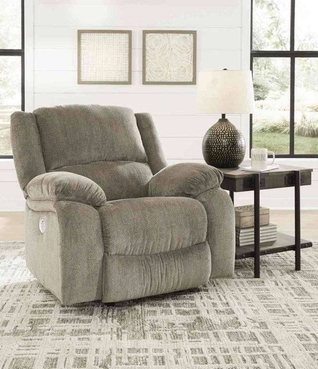 Signature Design by Ashley® Draycoll Pewter Power Rocker Recliner-2