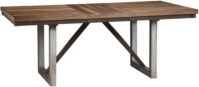 Coaster® Spring Creek 7-Piece Natural Walnut/Espresso Dining Table Set-1