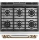 Café™ 30" Matte White Slide In Dual Fuel Range-3