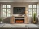 Sunny Designs™ Cane Hearth Oak Grove Media Console-2