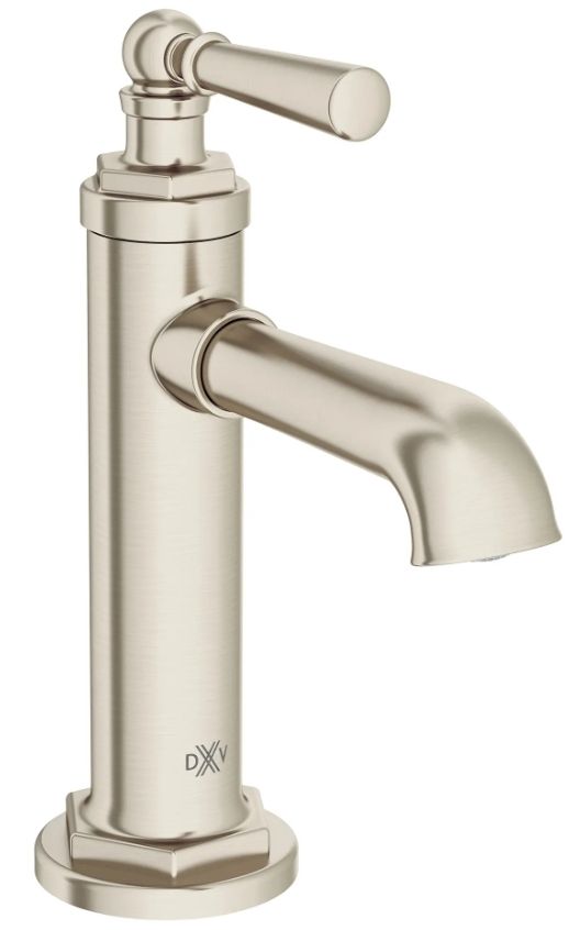 DXV Oak Hill® Brushed Nickel Single Handle Bathroom Faucet with Lever Handle-0