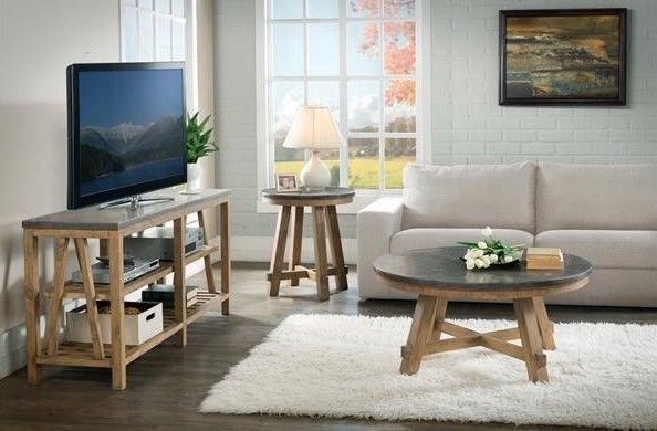 Riverside Furniture Weatherford Bluestone Side Table-1