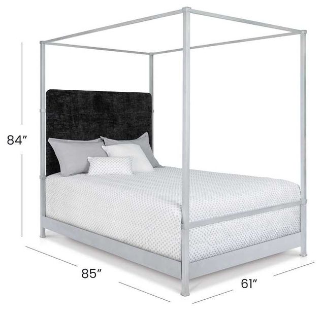 Wesley Allen Customizable Quincy Queen Upholstered Canopy Bed-3