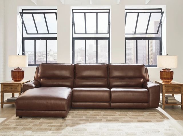 Signature Design by Ashley® Silverbrooke 3-Piece Canyon Power Reclining Sofa Chaise-1