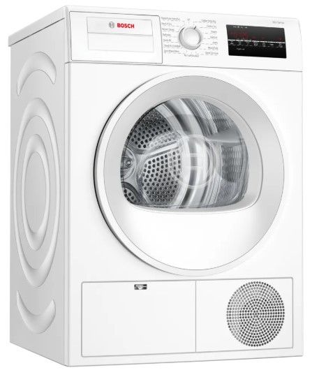 Bosch® 300 Series 24" White Front Load Electric Dryer-2