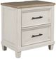 Benchcraft® Shaybrock Antique White/Brown Nightstand-0