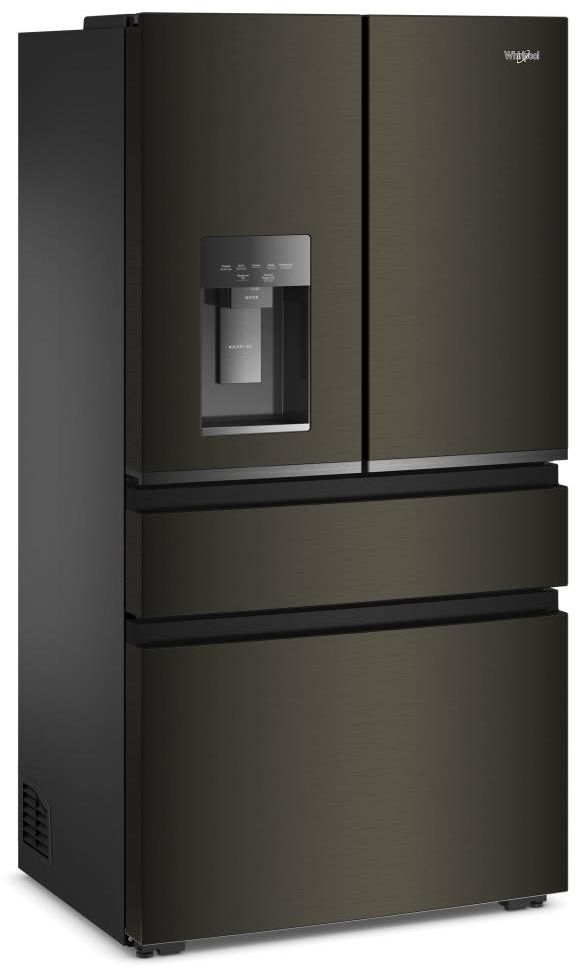 Whirlpool® 36" 22 Cu. Ft. Black Stainless Finish Counter Depth French Door Refrigerator with Nugget Ice-2
