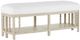 Currey & Company Norene Fog Gray/White Bench-0