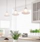 YHD Vernal Falls Satin Nickel/White 45'' Mini Pendant-1