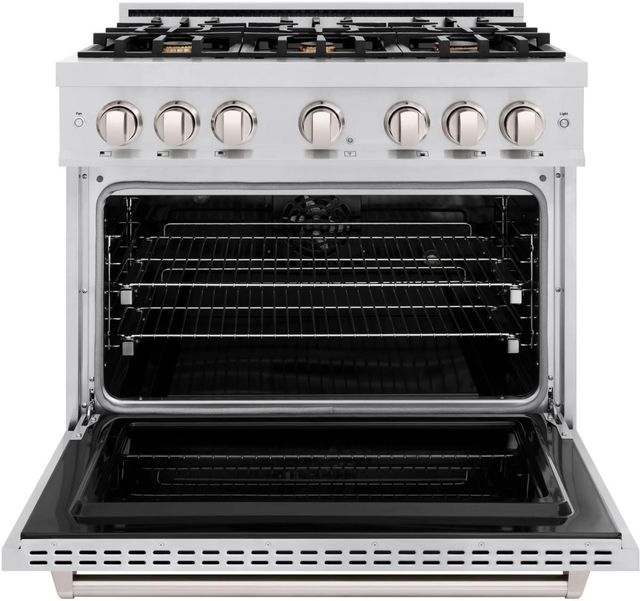 ZLINE Classic 36" Stainless Steel Pro Style Dual Fuel Range-1